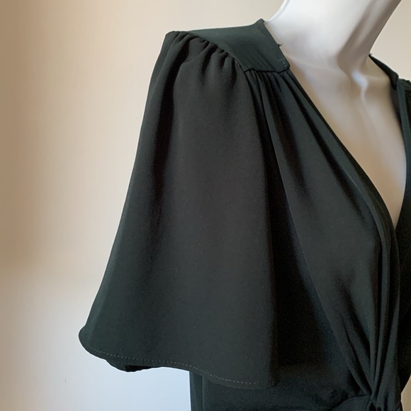 Zara forrest green wrap dress - Picture 5 of 9